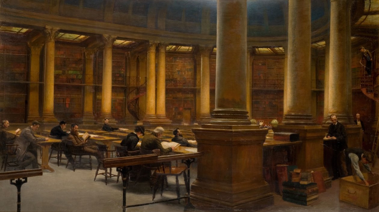 Birmingham Reference Library - The Reading Room, 1881. af Edward R Taylor