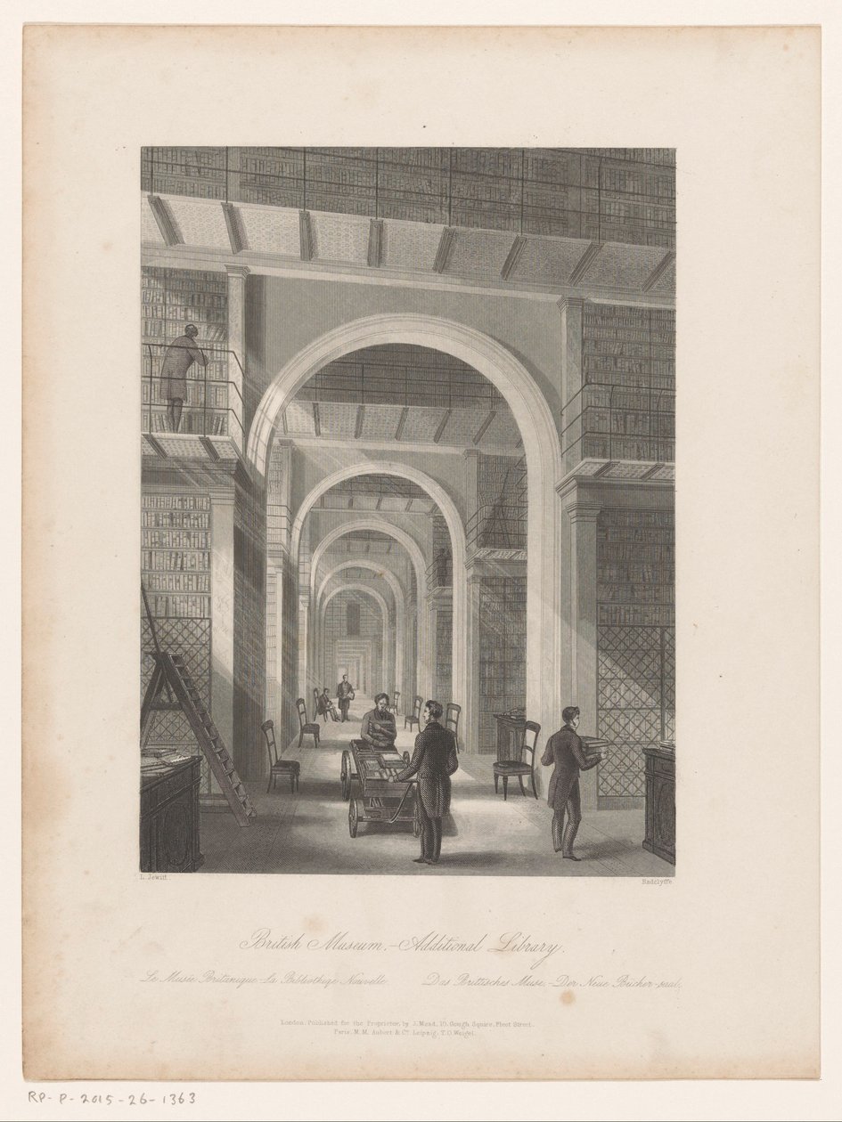 British Museums bibliotek British Museum - Ekstra bibliotek (titel på objekt) af Edward Radclyffe
