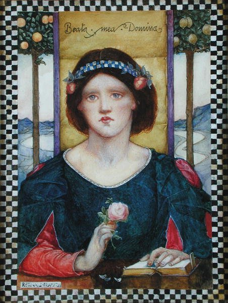 Beata Mea Domina (akvarel og pastel på papir) af Edward Reginald Frampton