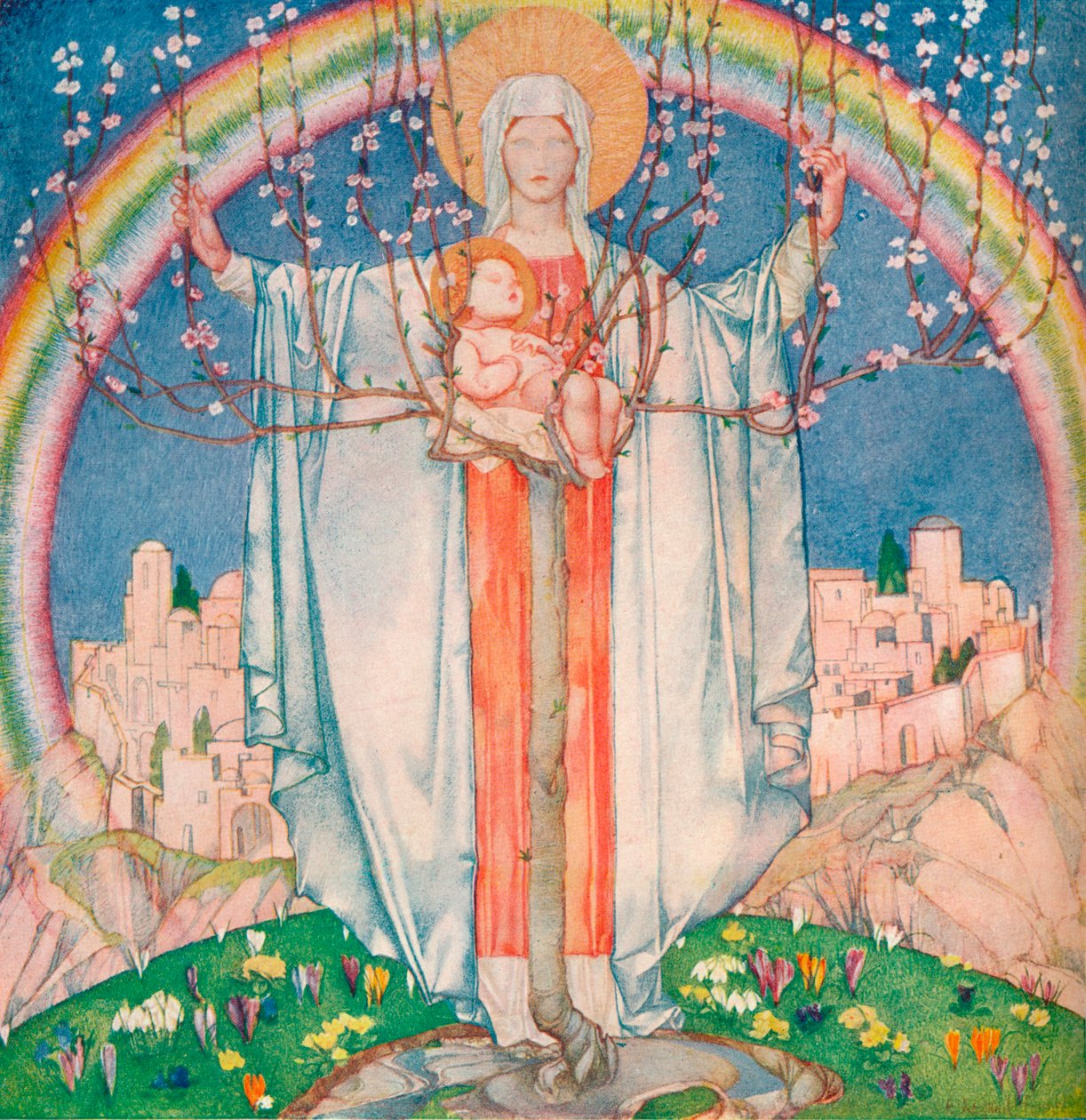 Vor Frue af Løftet, c1890-1914, 1914 af Edward Reginald Frampton