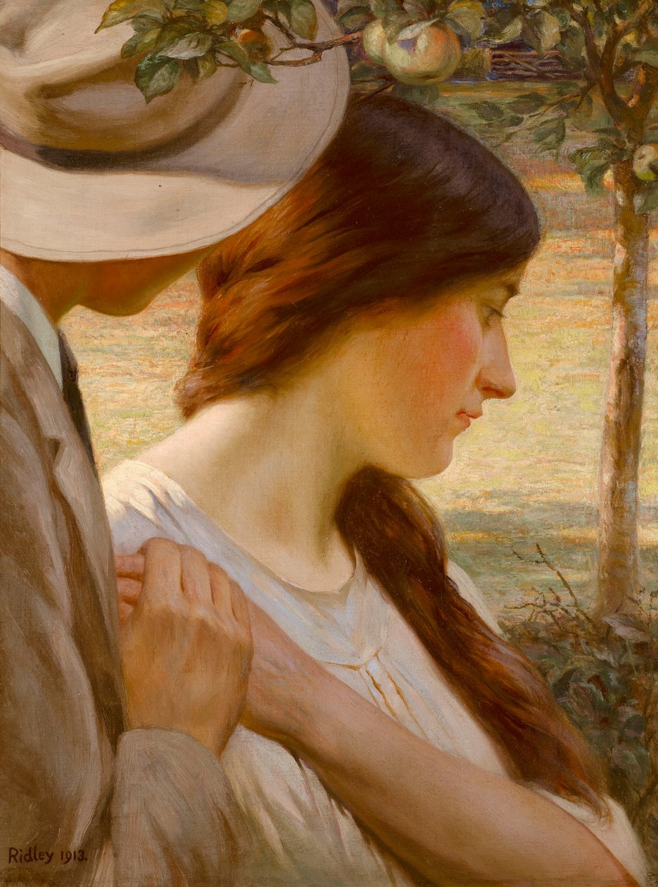 A Shadow (olie på lærred) af Edward Ridley
