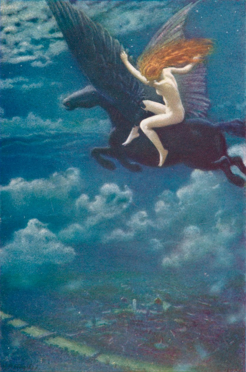 Drømmeidyl En Valkyrie, 1902, 1905 af Edward Robert Hughes