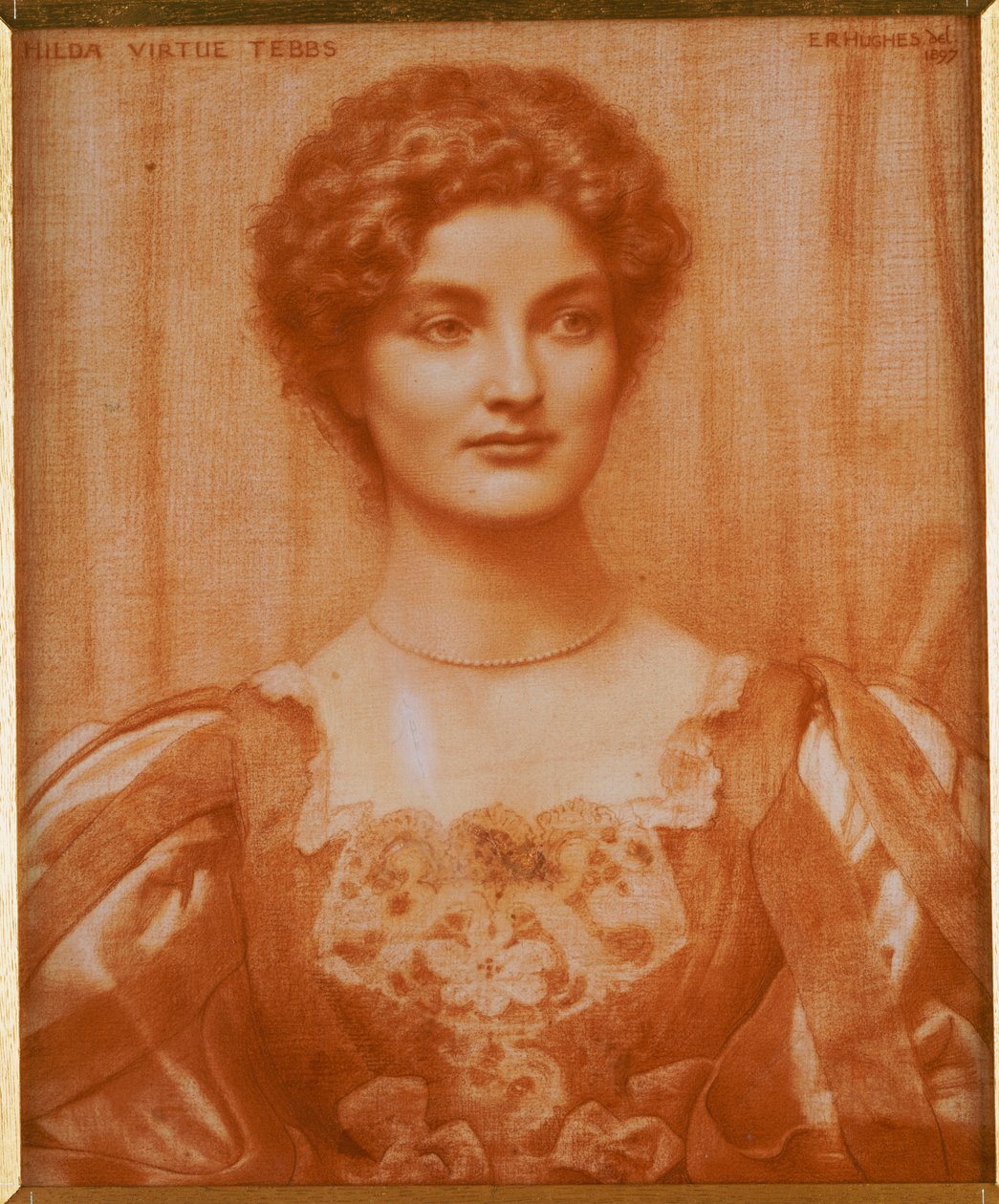 Portræt af Hilda Virtue Tebbs, 1897 af Edward Robert Hughes