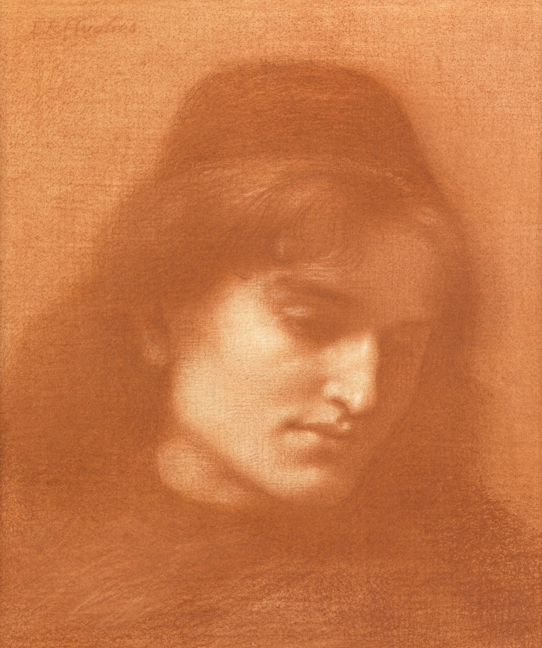 Studie af en mand af Edward Robert Hughes
