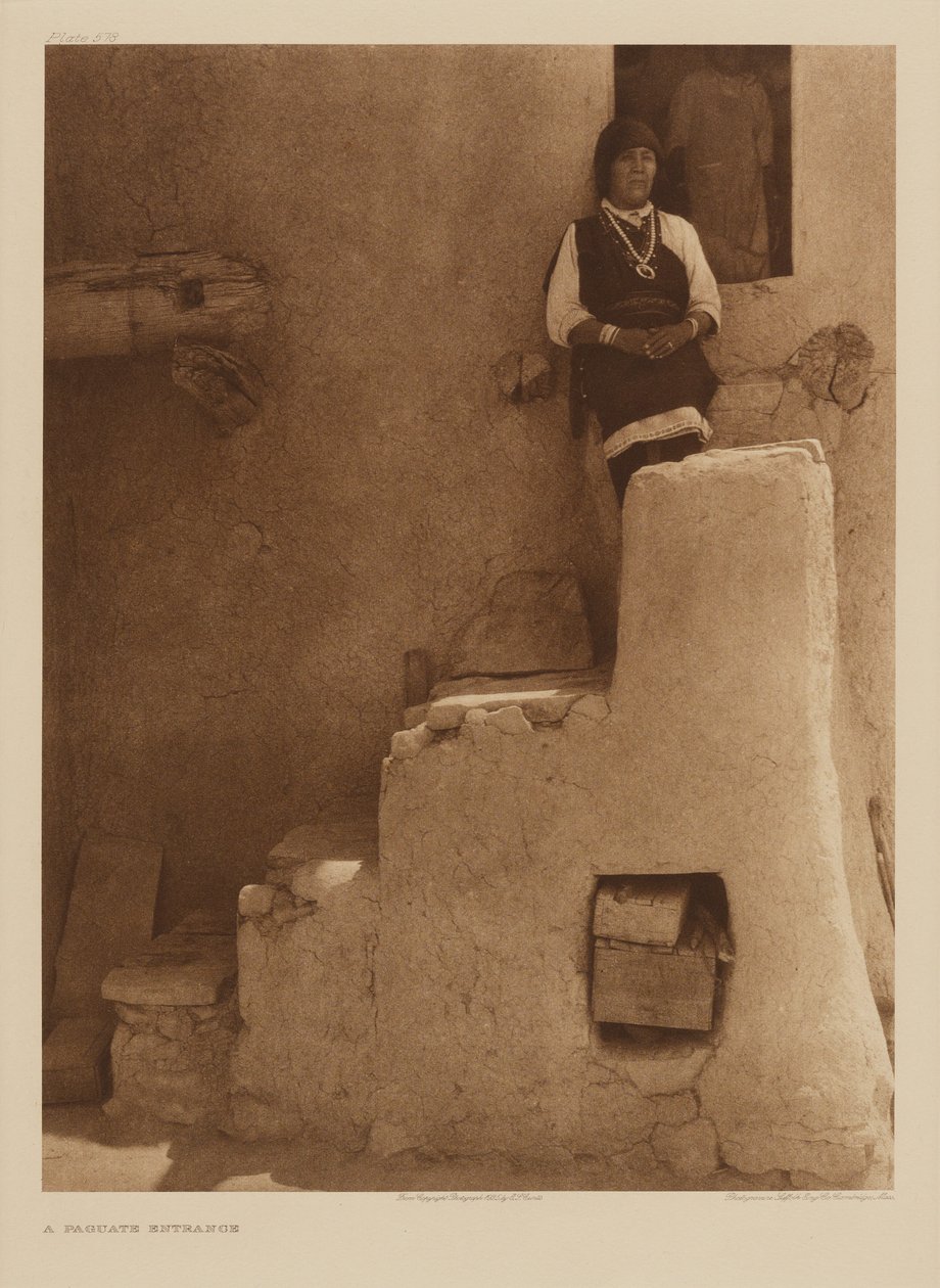 Indgangen til Paguate af Edward S. Curtis