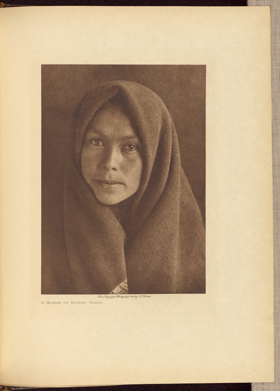 En kvinde af Kiusta - Haida af Edward S. Curtis