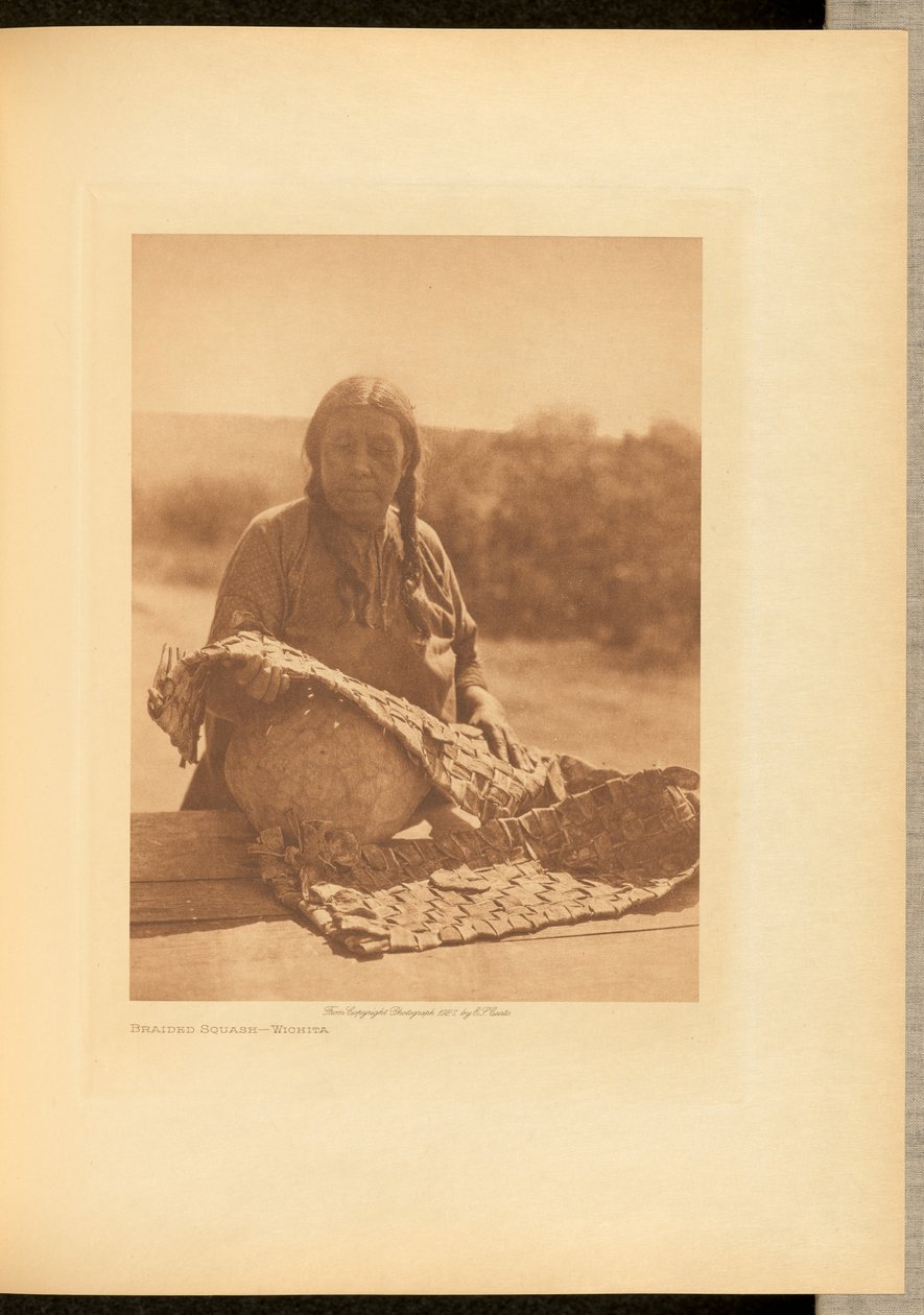 Flettet squash - Wichita af Edward S. Curtis