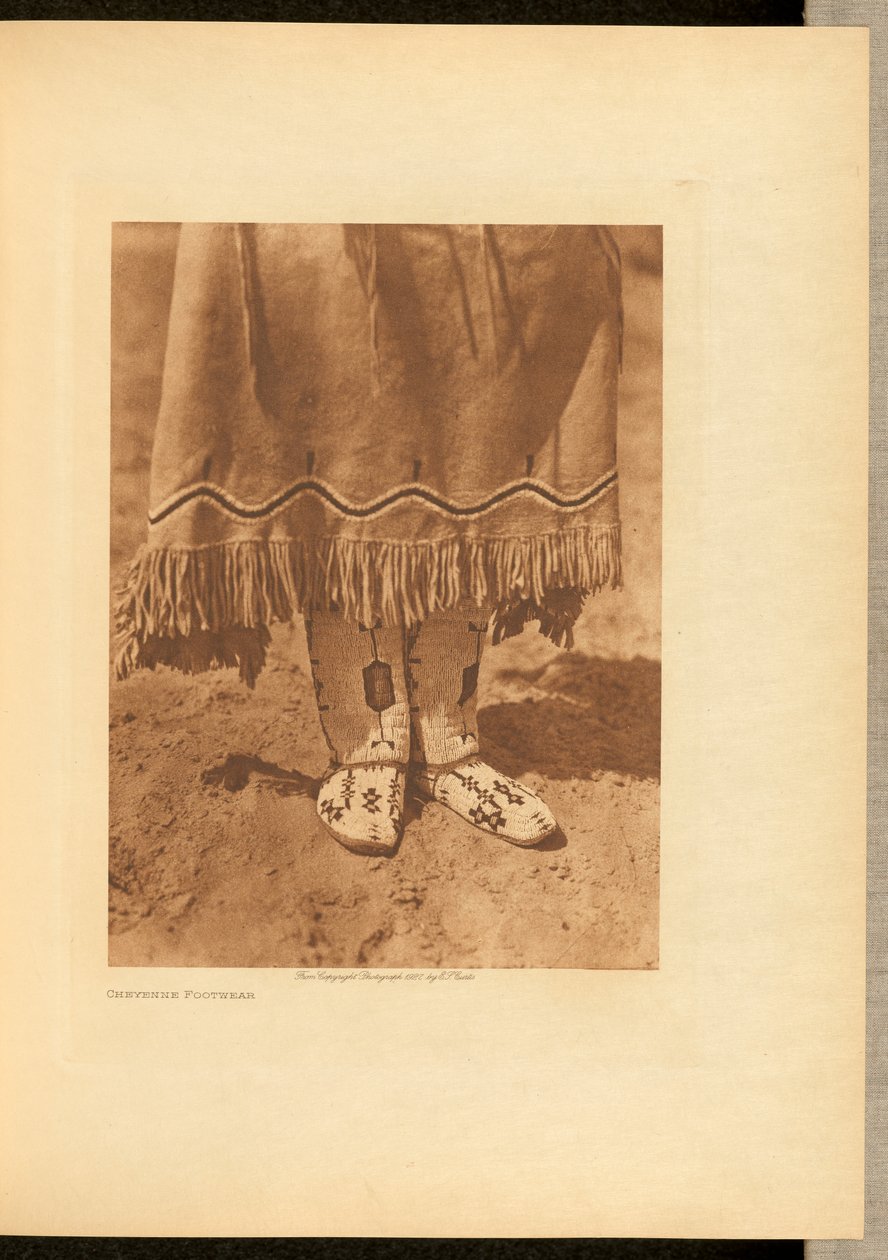 Cheyenne Schuhe af Edward S. Curtis