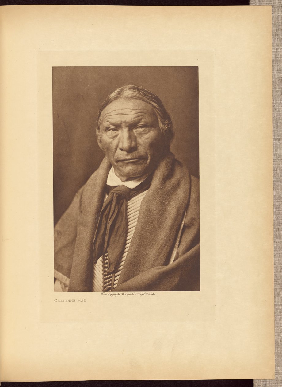 Cheyenne-manden af Edward S. Curtis