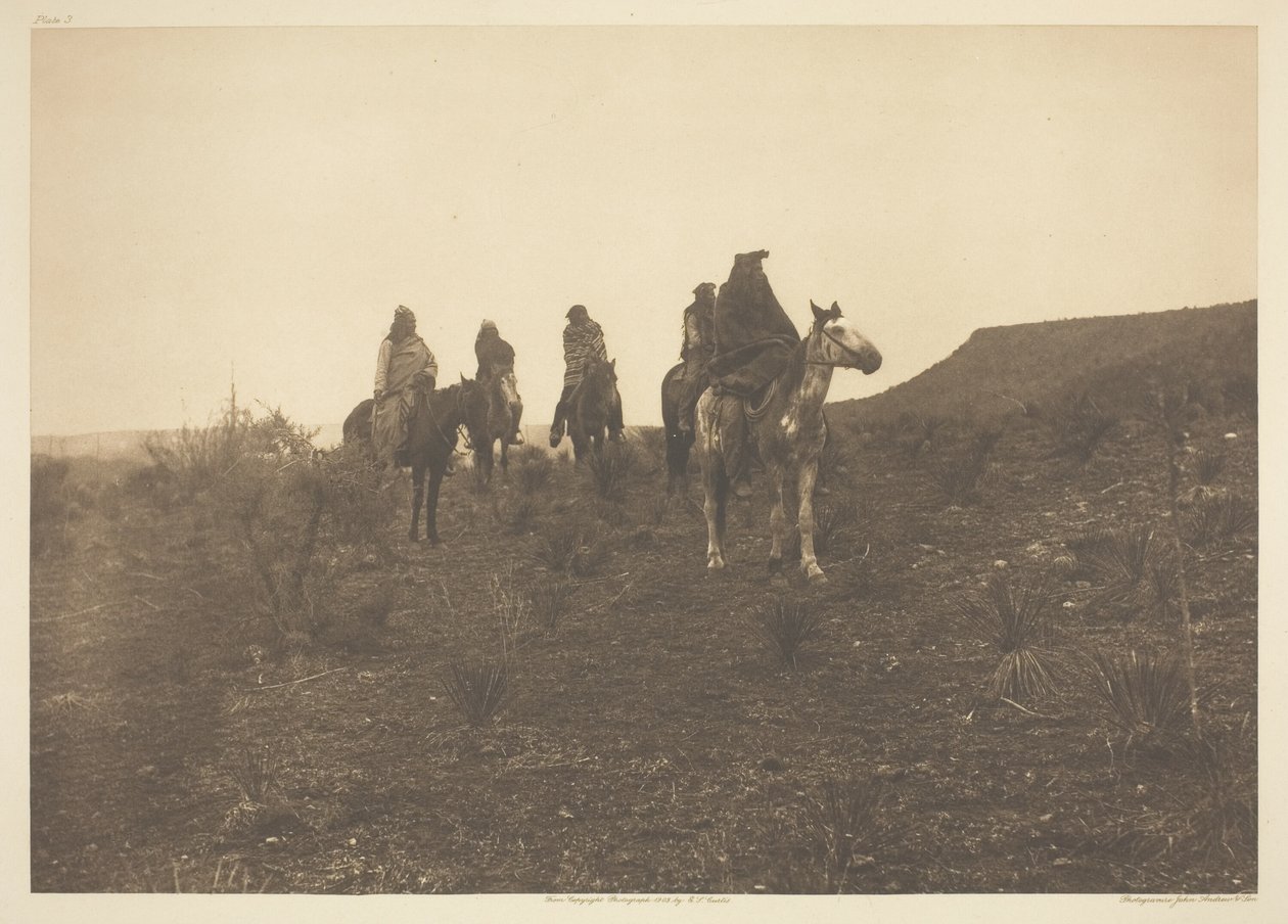 Desert Rovers - Apache af Edward S. Curtis