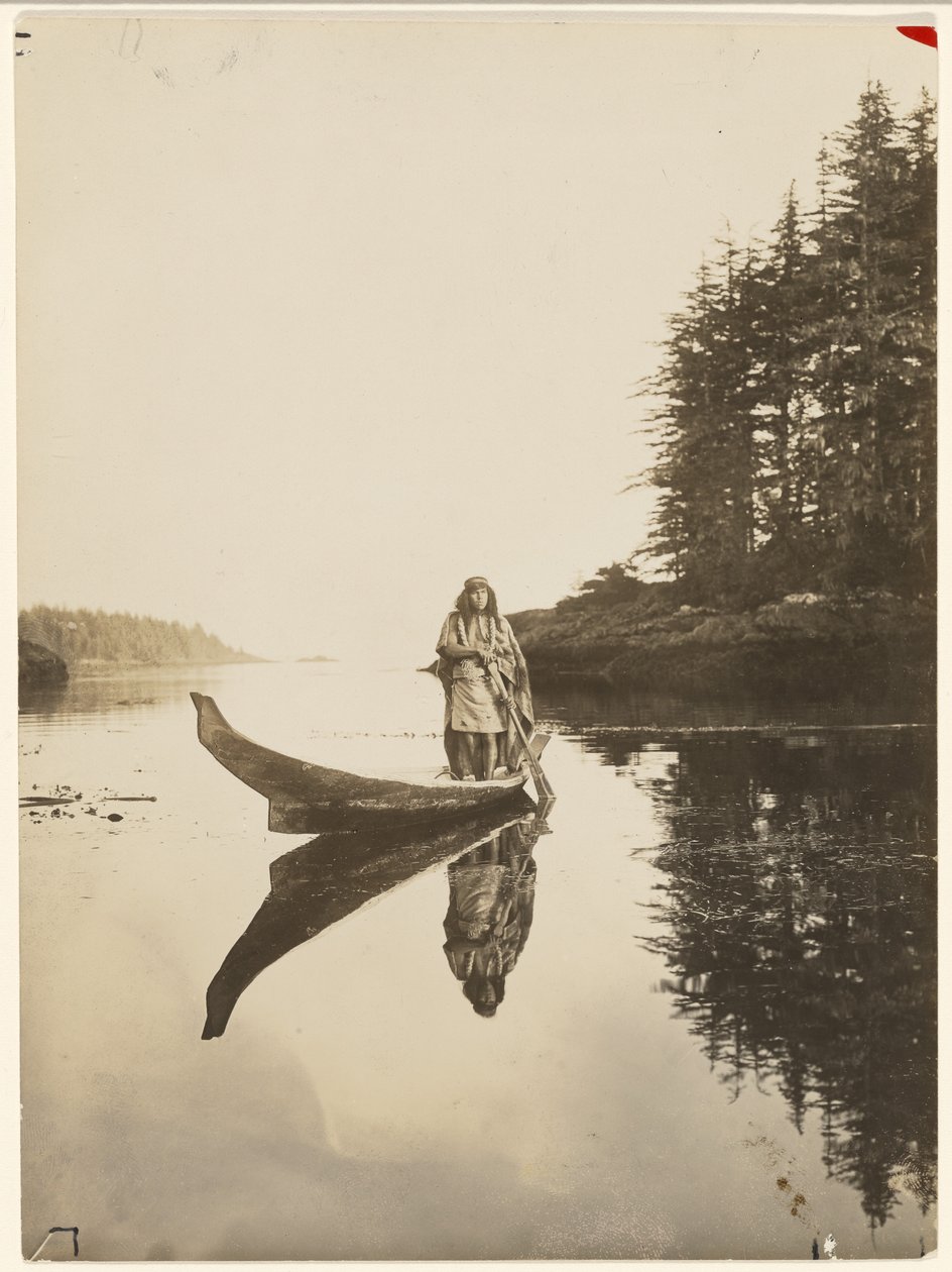[Længe trodser mit solide fartøj bølge og tidevand] af Edward S. Curtis