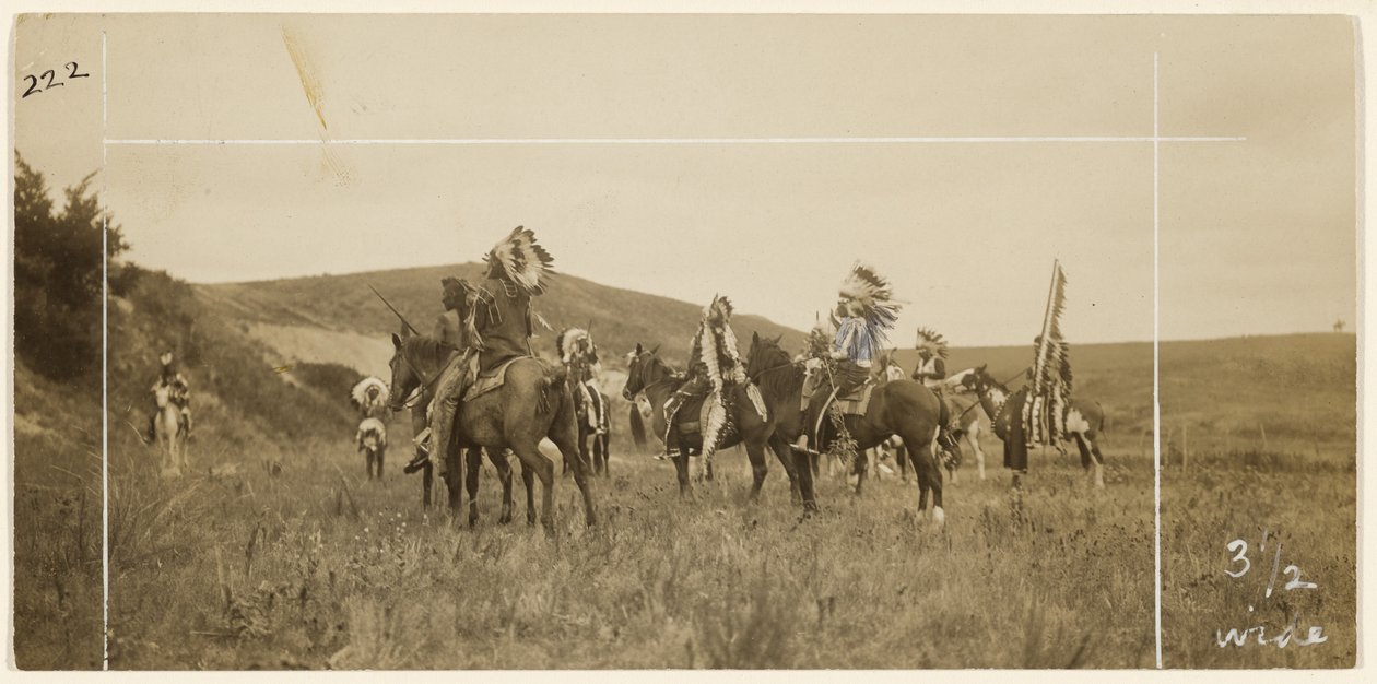 Mænd til hest af Edward S. Curtis