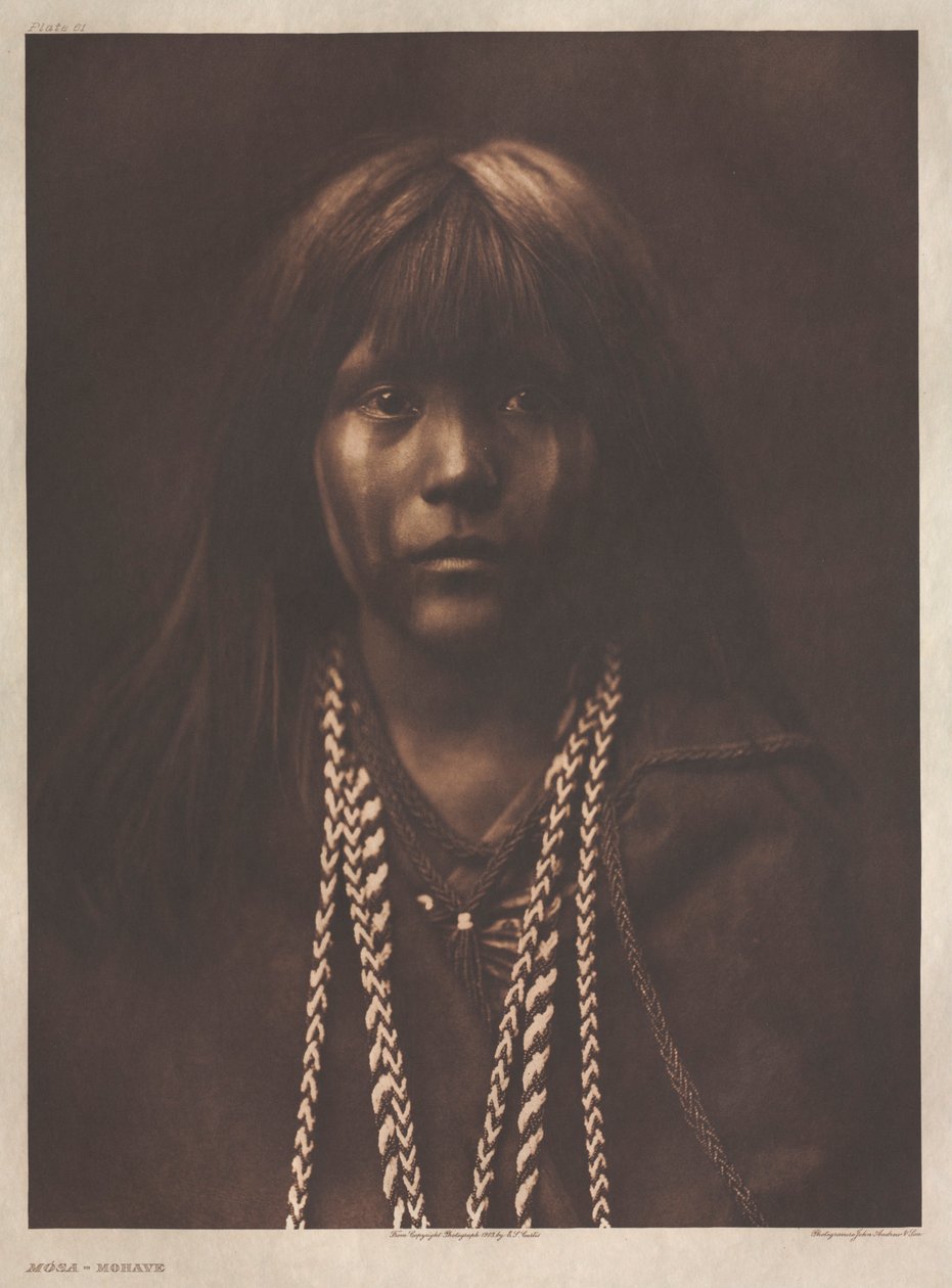 Portefølje II, plade 61: Mósa-Mohave af Edward S. Curtis