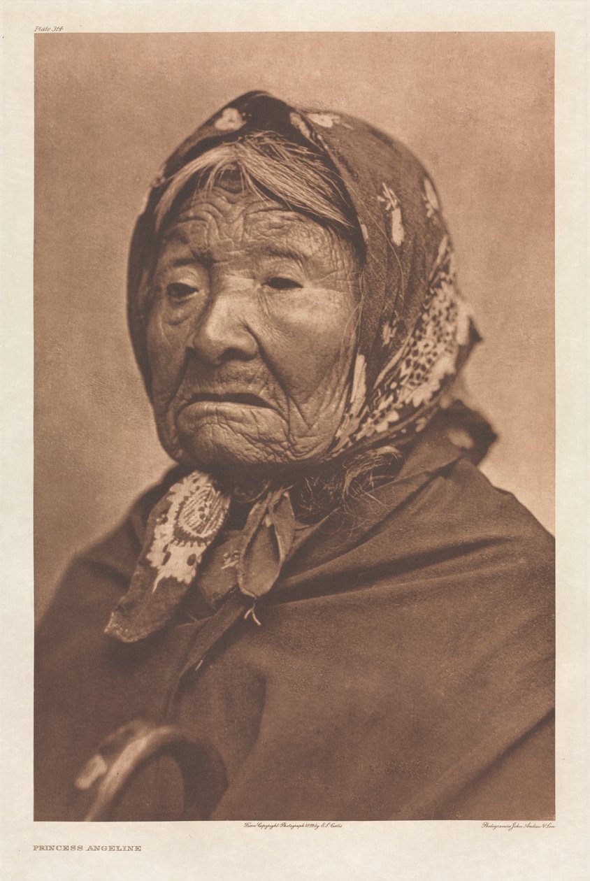Portfolio IX, Plade 314: Prinsesse Angeline af Edward S. Curtis