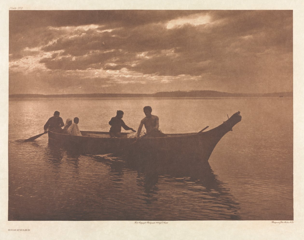 Portfolio IX, Tavle 318: Hjemad af Edward S. Curtis