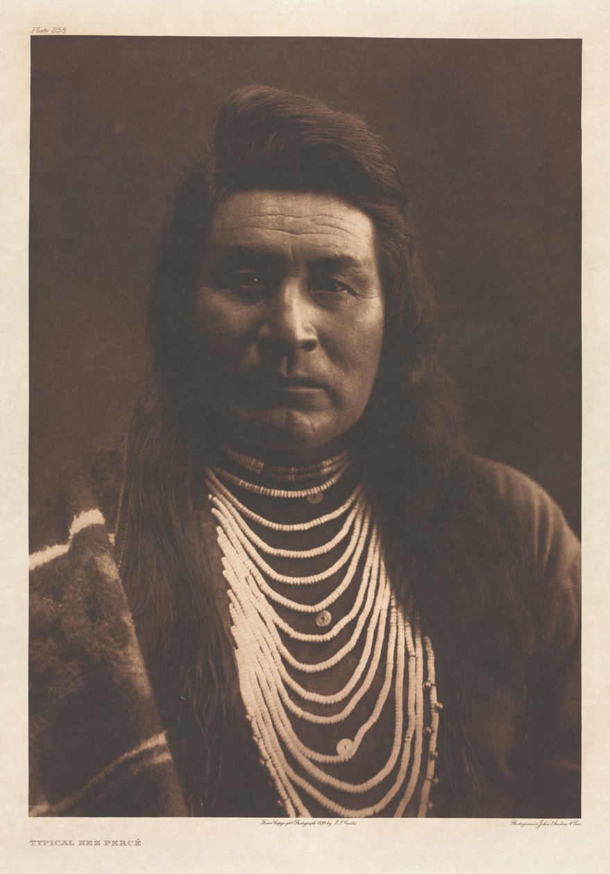 Portfolio VIII, Plade 258: Typisk Nez Perce af Edward S. Curtis