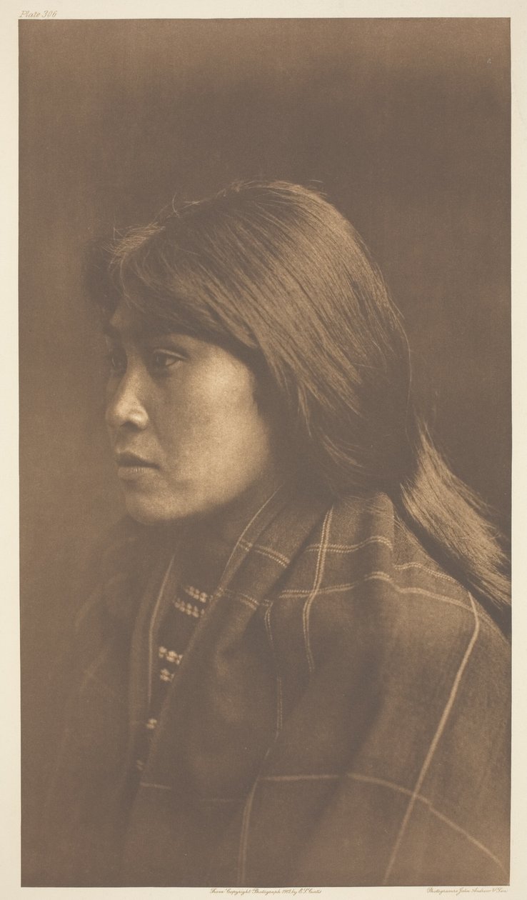 Suquamish-pigen af Edward S. Curtis