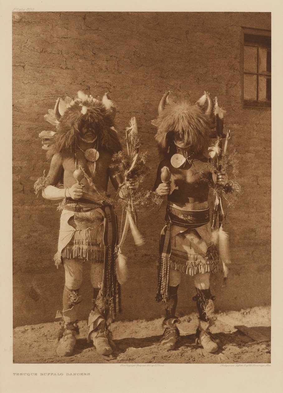 Tesuque Buffalo-dansere af Edward S. Curtis