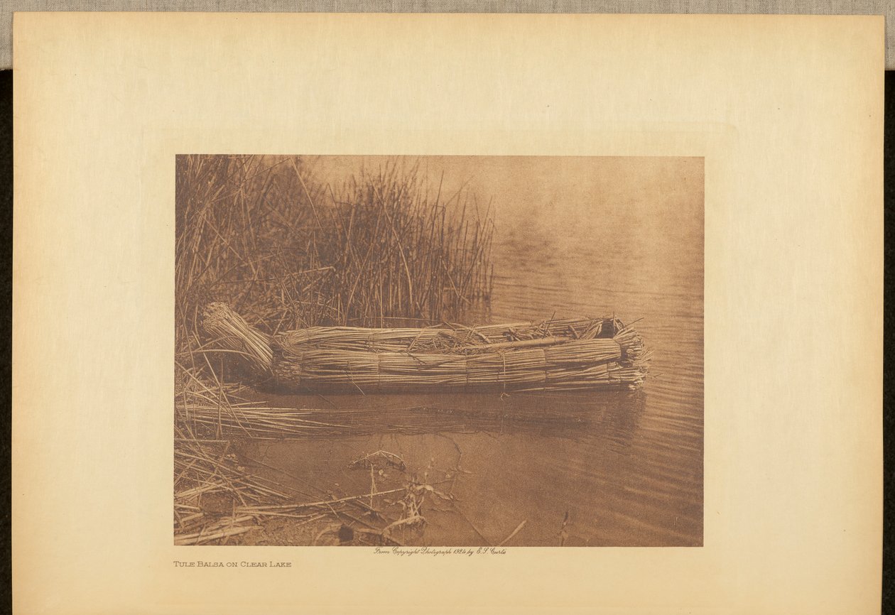 Kom til Balsa på Clear Lake af Edward S. Curtis
