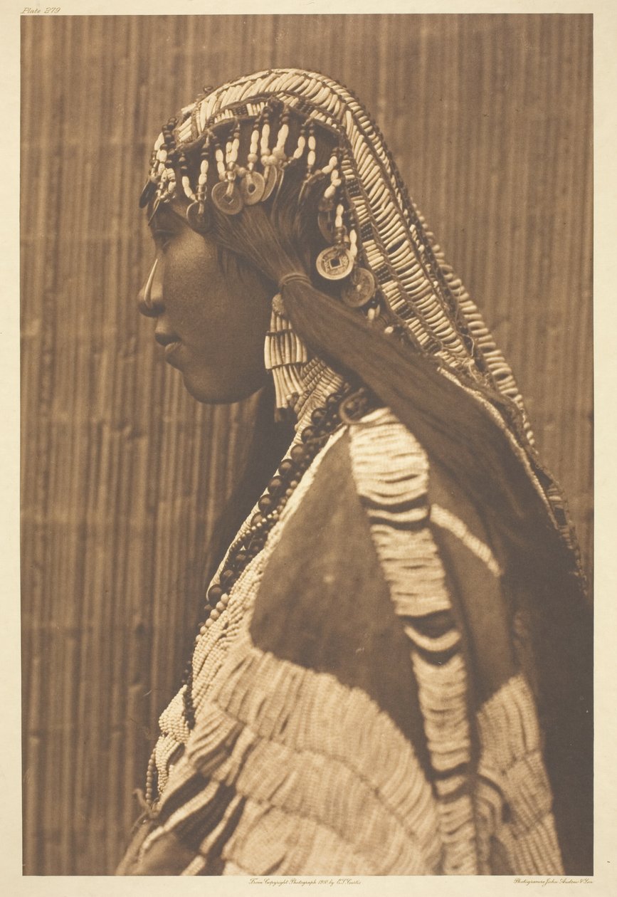 Wishham Girl, profil af Edward S. Curtis