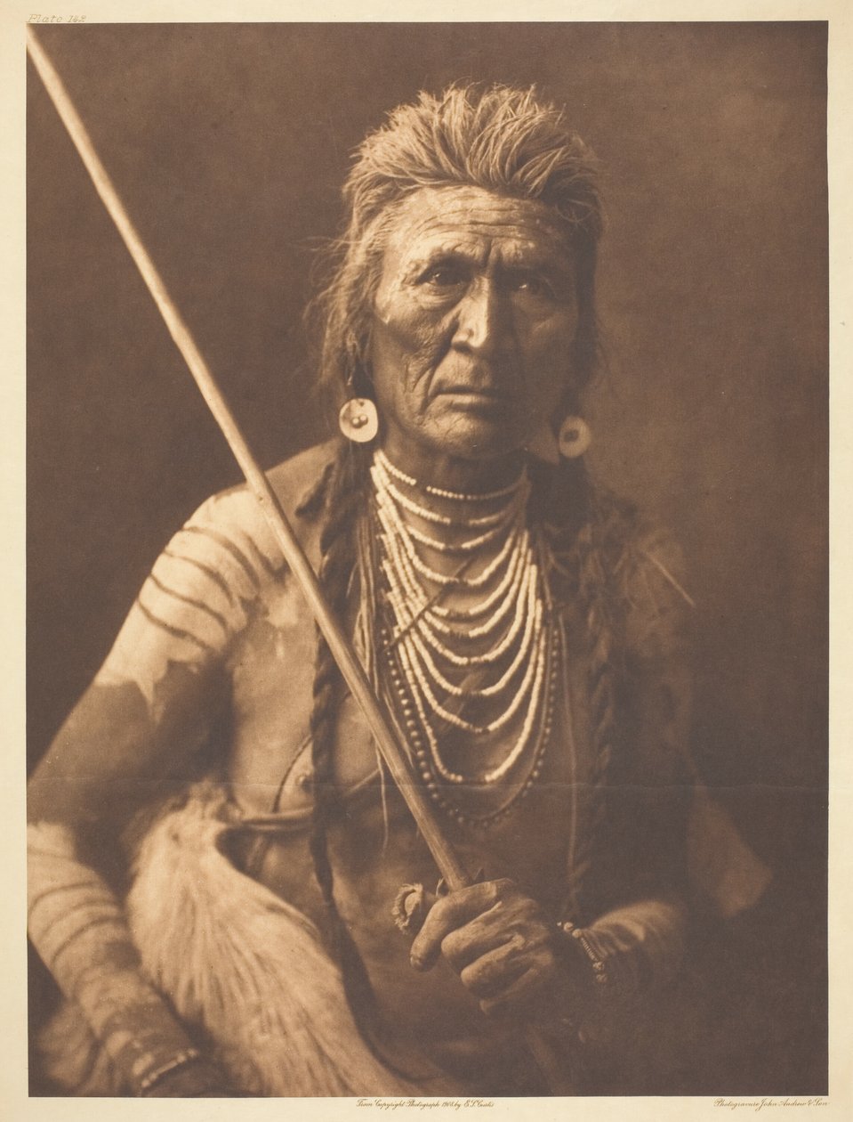 Ulv - Apsaroke af Edward S. Curtis