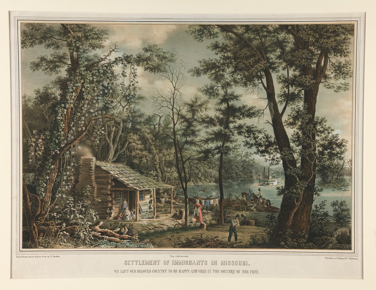 Bosættelse af immigranter i Missouri/ Vi forlod vores elskede land af Edward Sachse