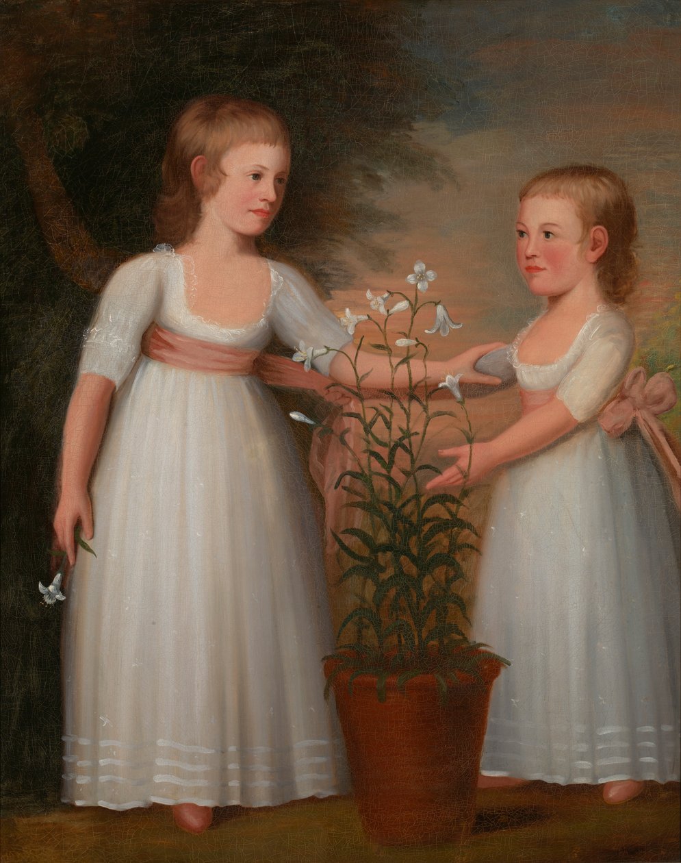 Davis-børnene (Eliza Cheever Davis og John Derby Davis) af Edward Savage