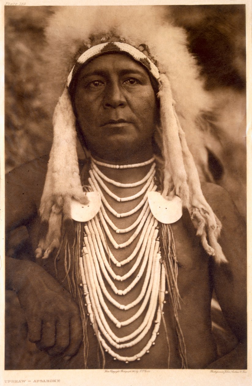 Upshaw af Apsaroke-stammen af Edward Sheriff (after) Curtis
