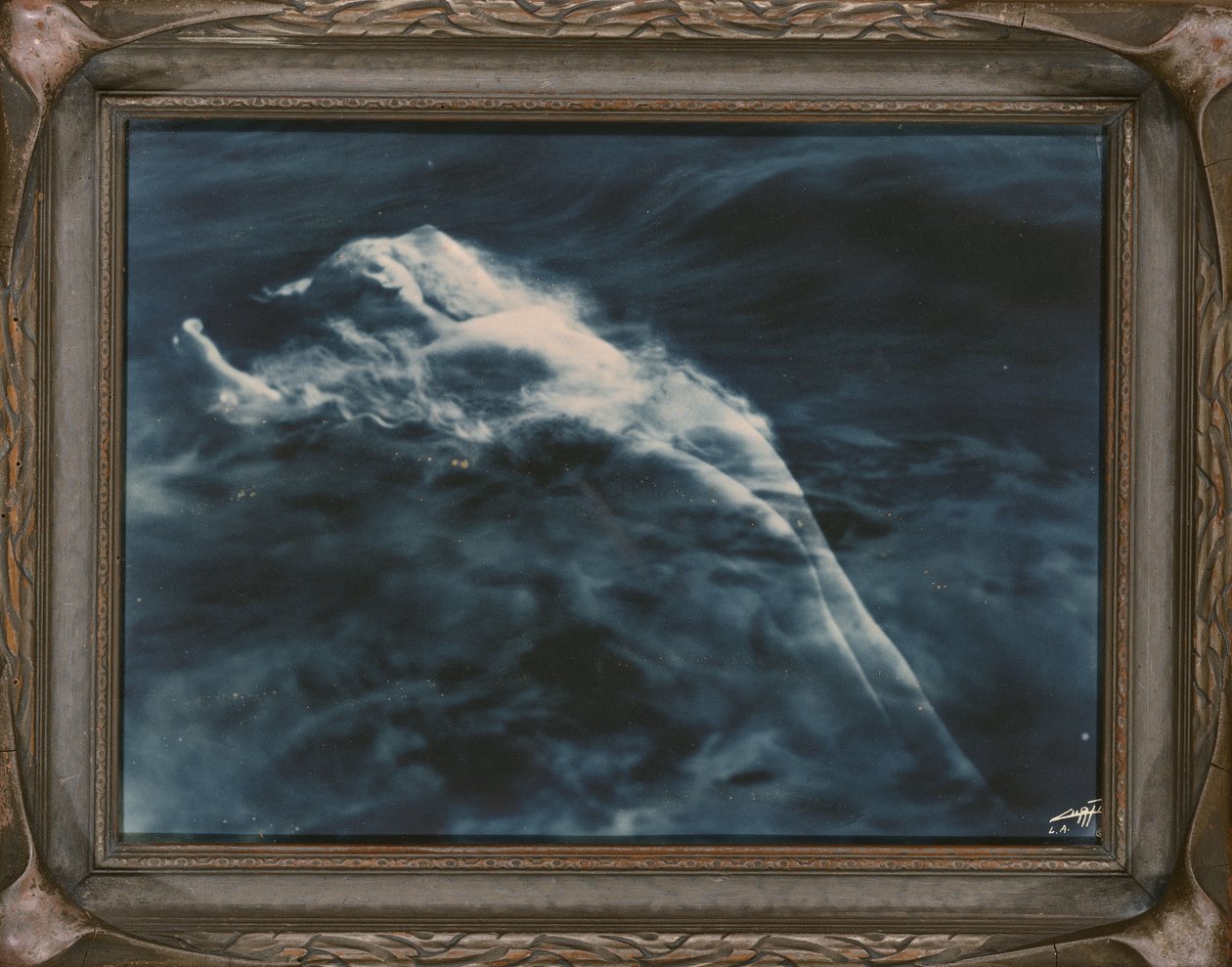 Aphrodite (I Water) 1920-25 (blåtonet gelatinesølvtryk) af Edward Sheriff Curtis