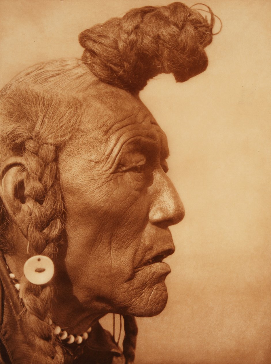 Bear Bull-Blackfoot 1926 (fotogravure) af Edward Sheriff Curtis