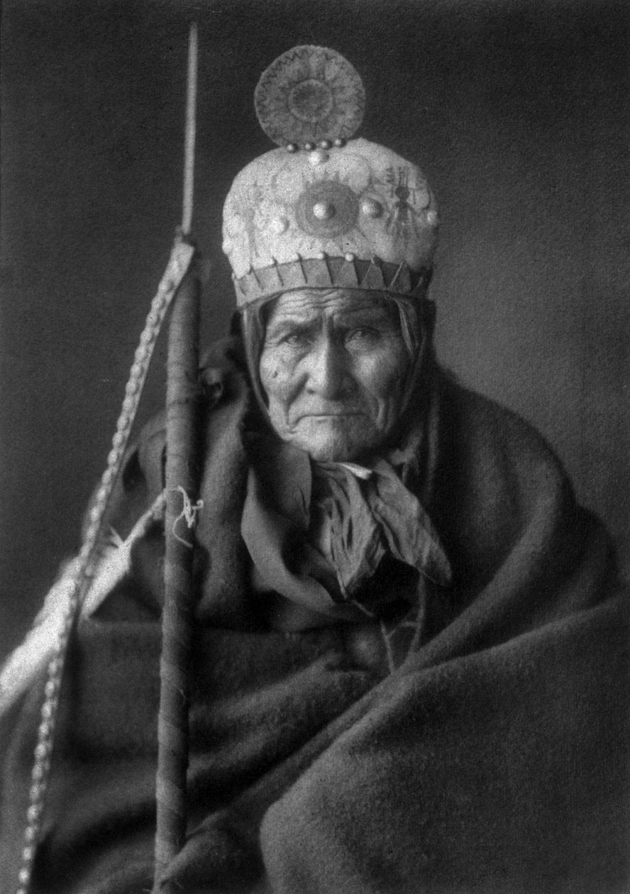 Geronimo (1829-1909) Apache-leder af Edward Sheriff Curtis
