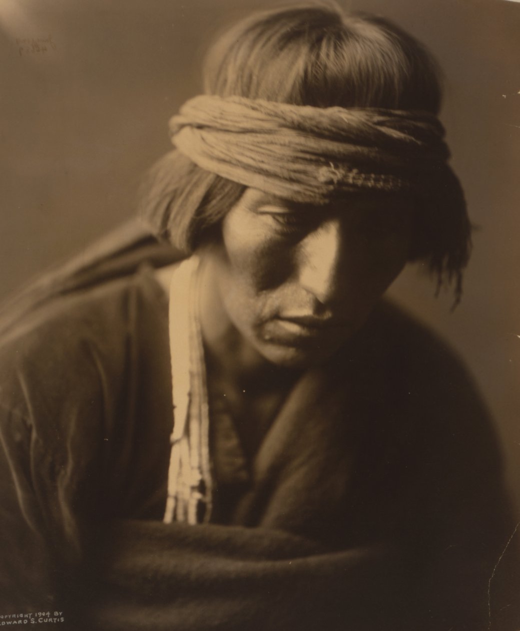 Hastobiga, Navaho Medicine Man 1904 (foto) af Edward Sheriff Curtis