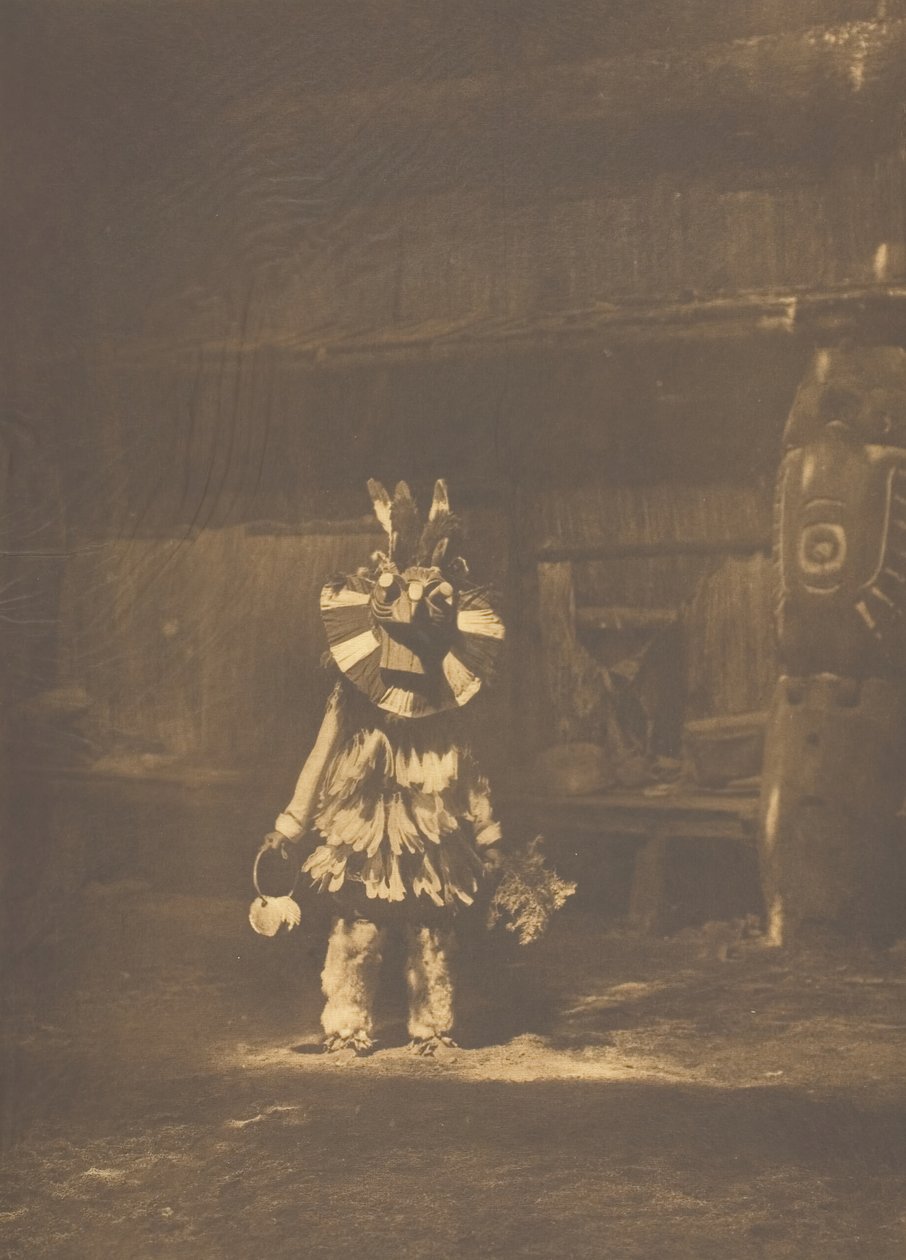 Masked Dancer - Cowichan, 1912. af Edward Sheriff Curtis