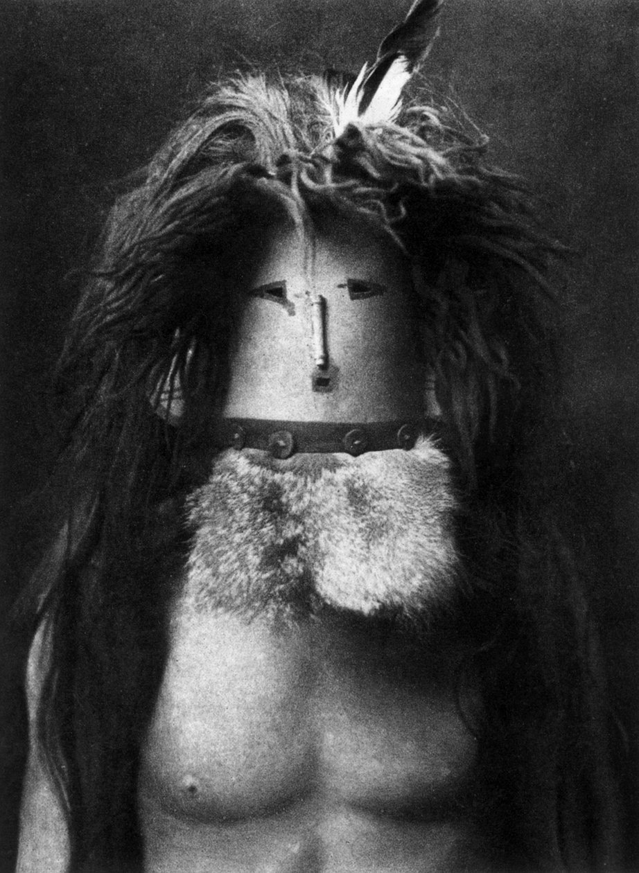 Navajo-indianer klædt ud som gudinden Haschebaad af Edward Sheriff Curtis