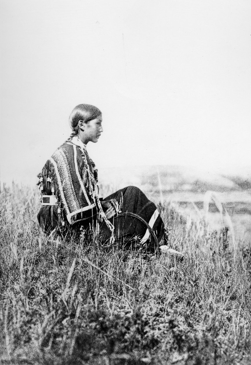 Piegan pige dagdrømmer af Edward Sheriff Curtis