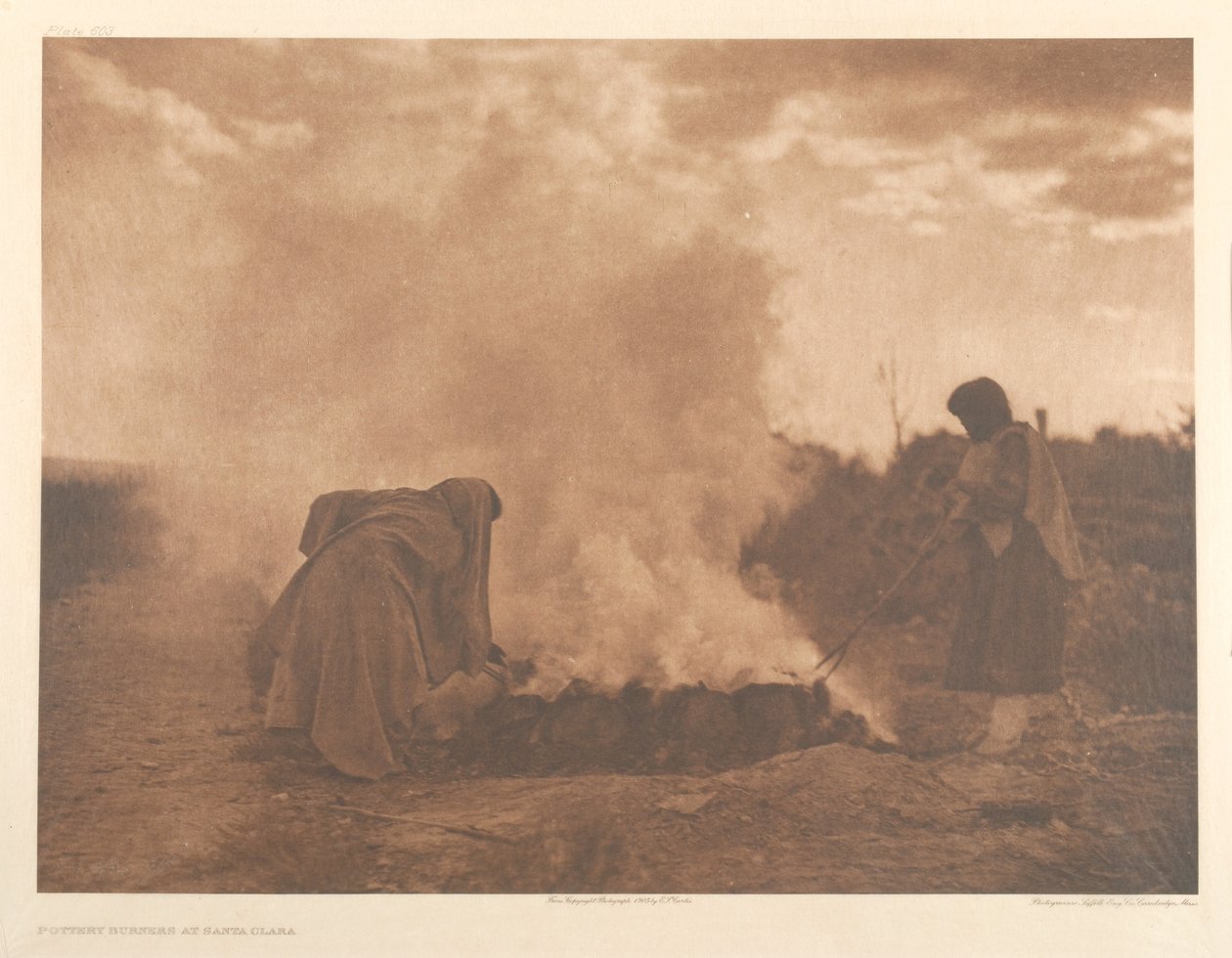 Keramikbrændere i Santa Clara af Edward Sheriff Curtis