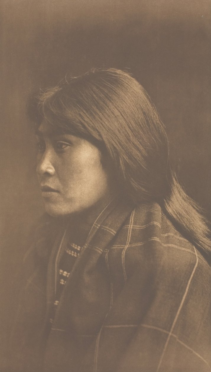 Suquamish pige, 1912. af Edward Sheriff Curtis