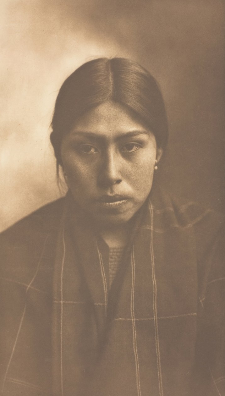 Suquamish kvinde, 1899. af Edward Sheriff Curtis