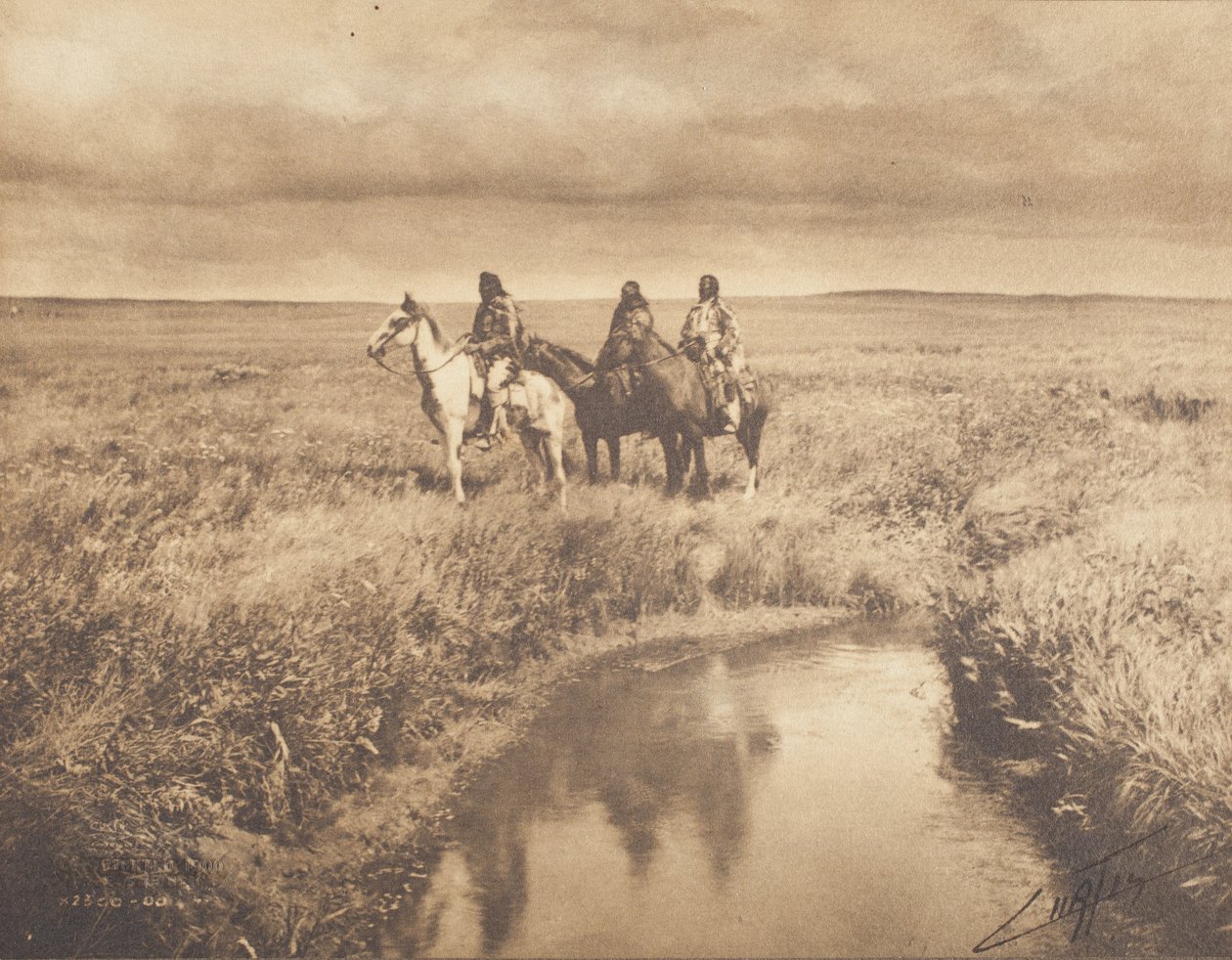 De tre høvdinge - Piegan af Edward Sheriff Curtis