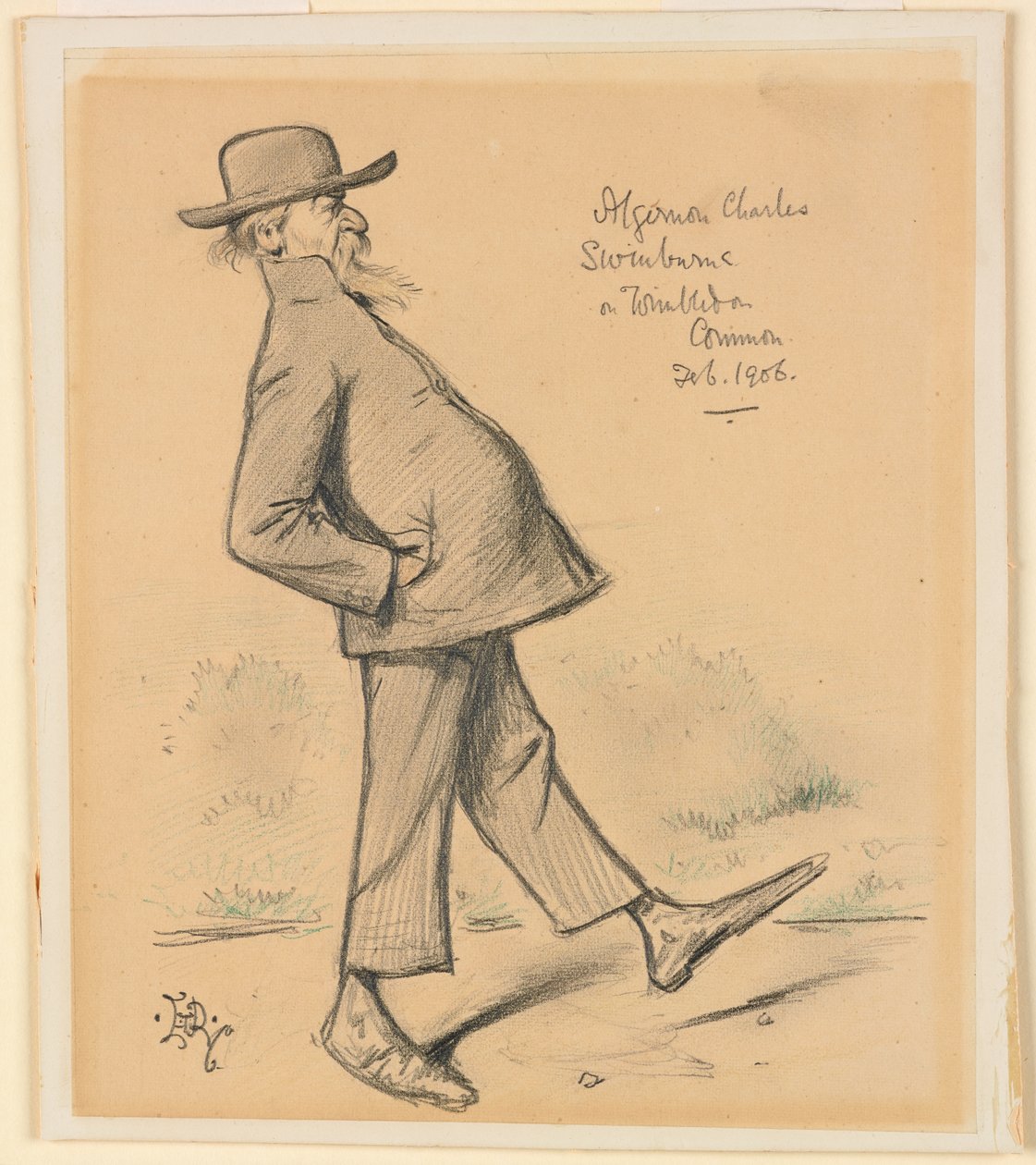 Algernon Charles Swinburne Wimbledon Commonissa af Edward Tennyson Reed