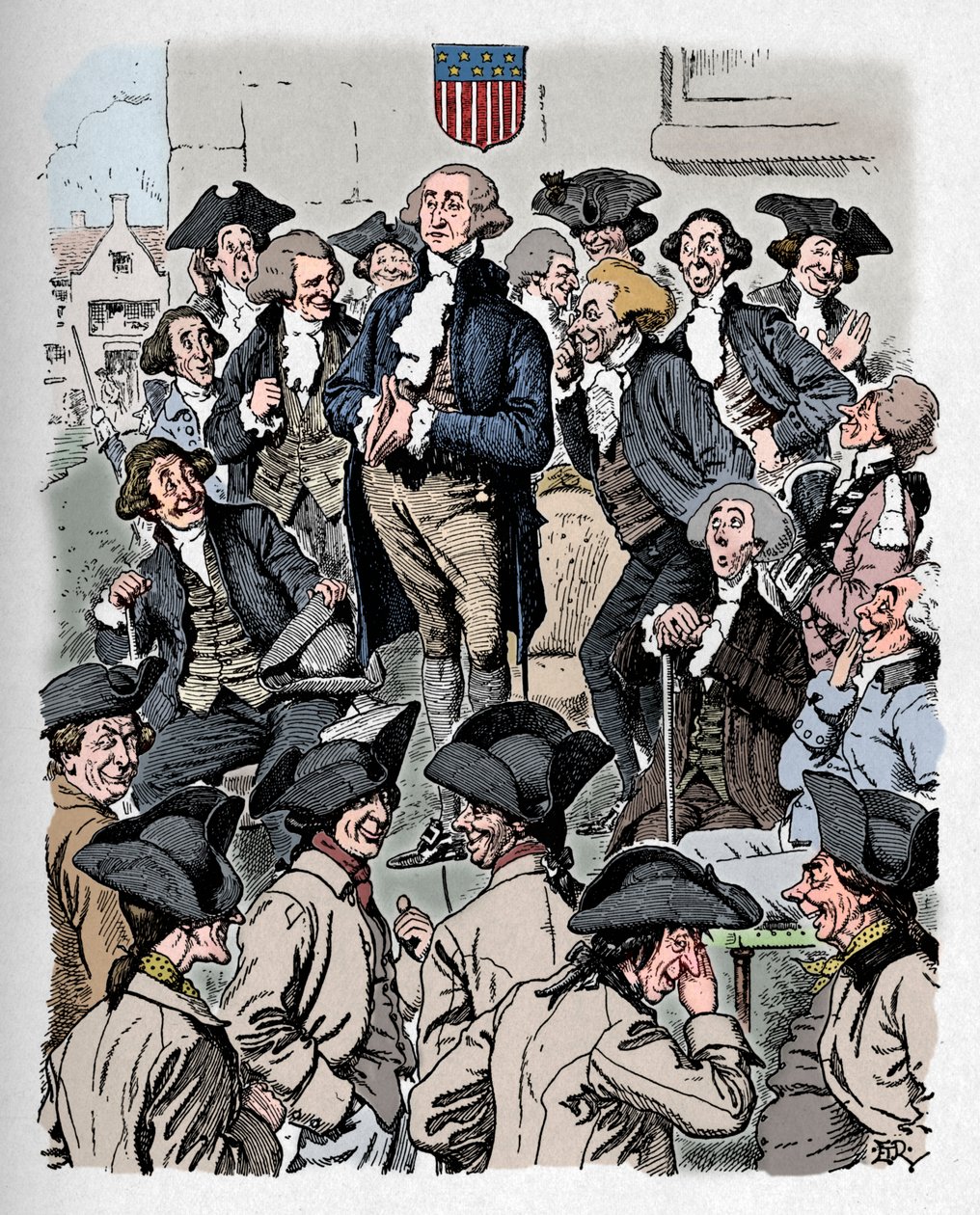 George Washington forsøger at fortælle en løgn, omkring 1900 af Edward Tennyson Reed
