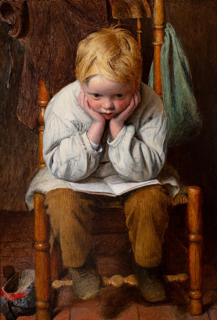 Learning by Heart (olie på plade) af Edward Thompson Davis