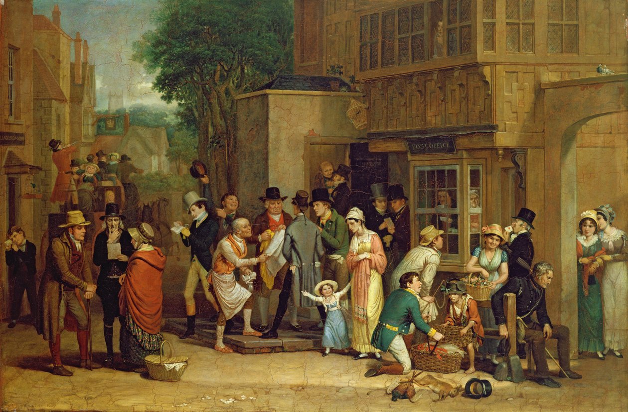 Posthuset (olie på lærred) af Edward Villiers Rippingille
