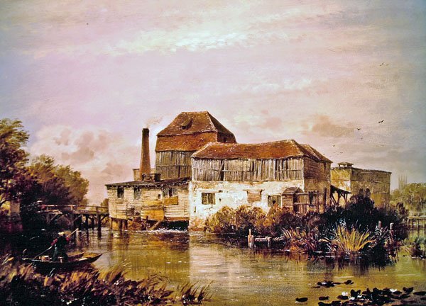 Beardwell, nær Oxford (olie) af Edward William Cooke