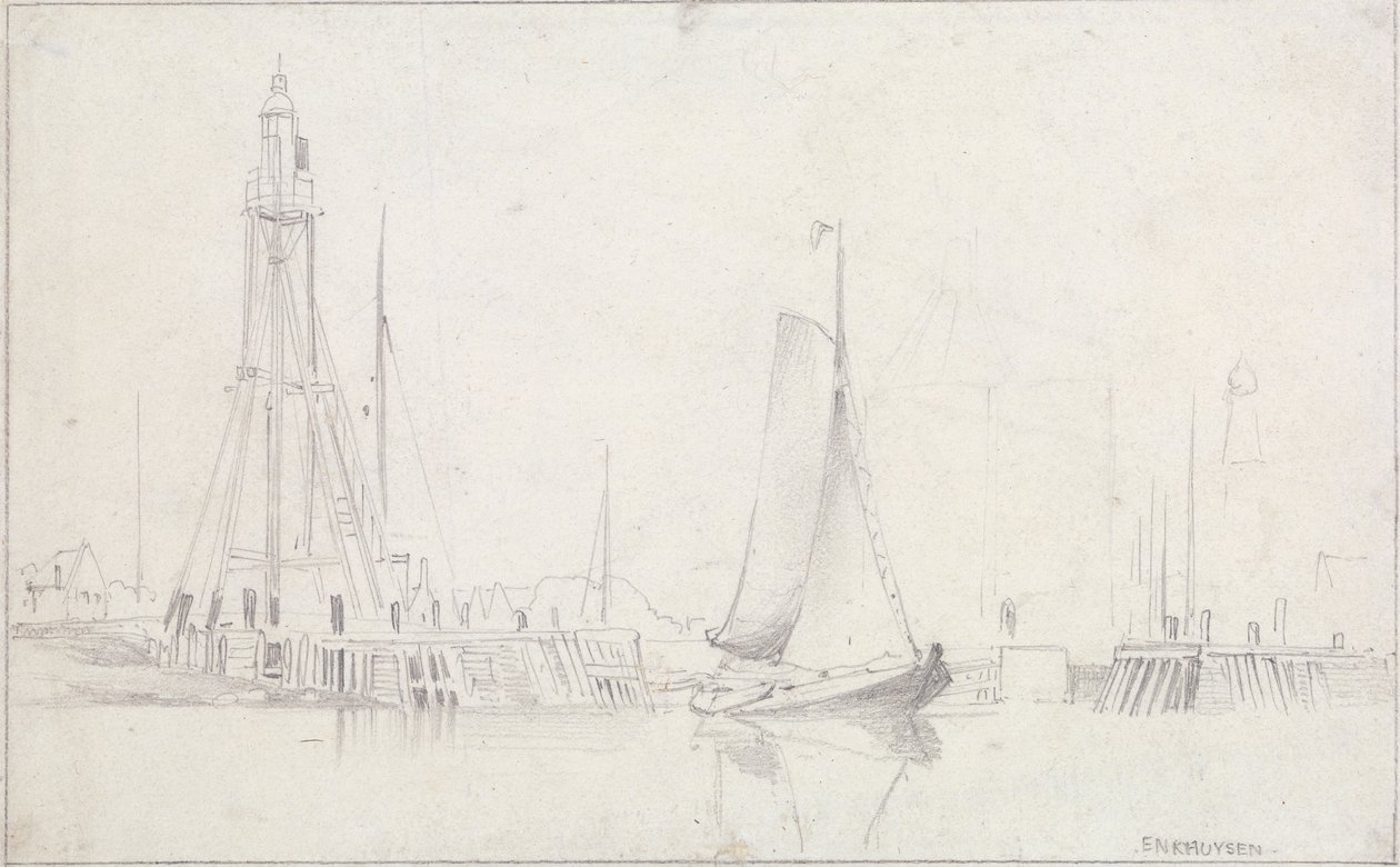 Enkhuysen af Edward William Cooke