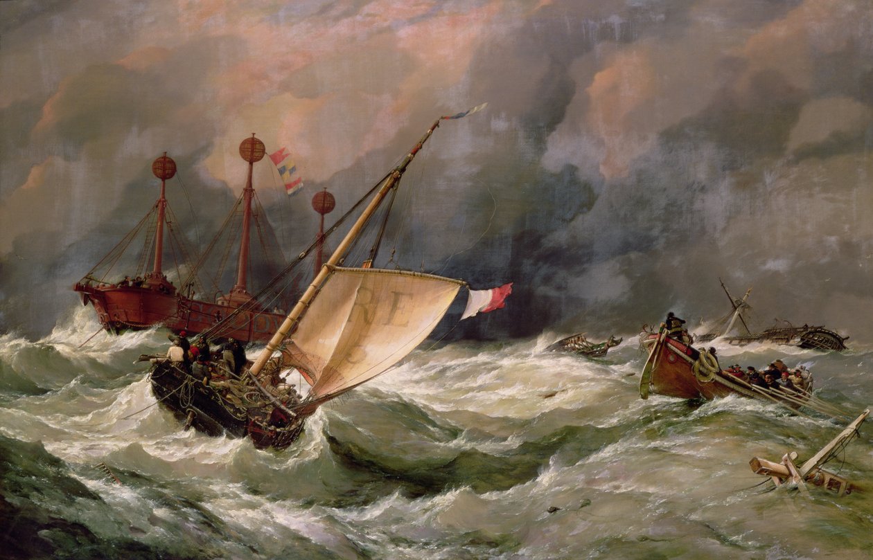 Morning after a Heavy Gale (olie på lærred) af Edward William Cooke