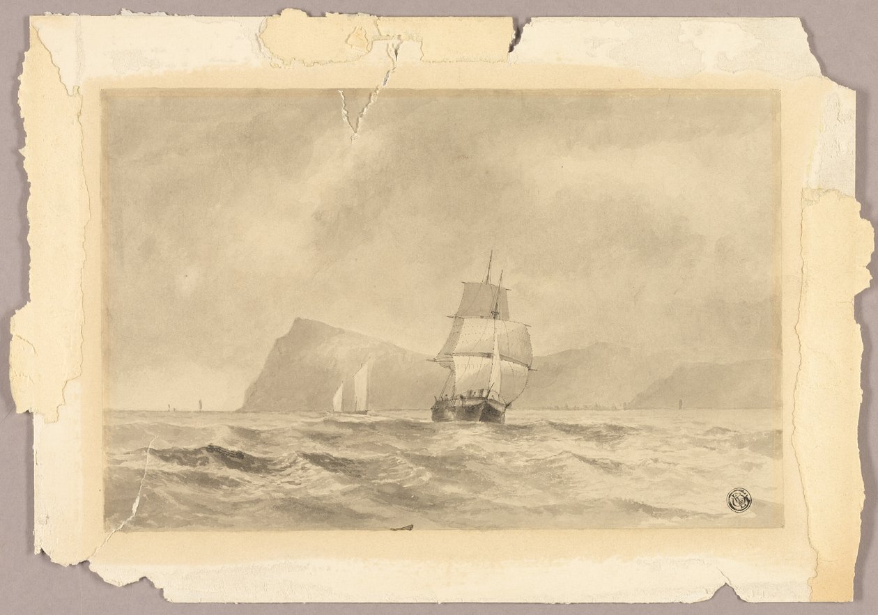 Ud for Whitby af Edward William Cooke