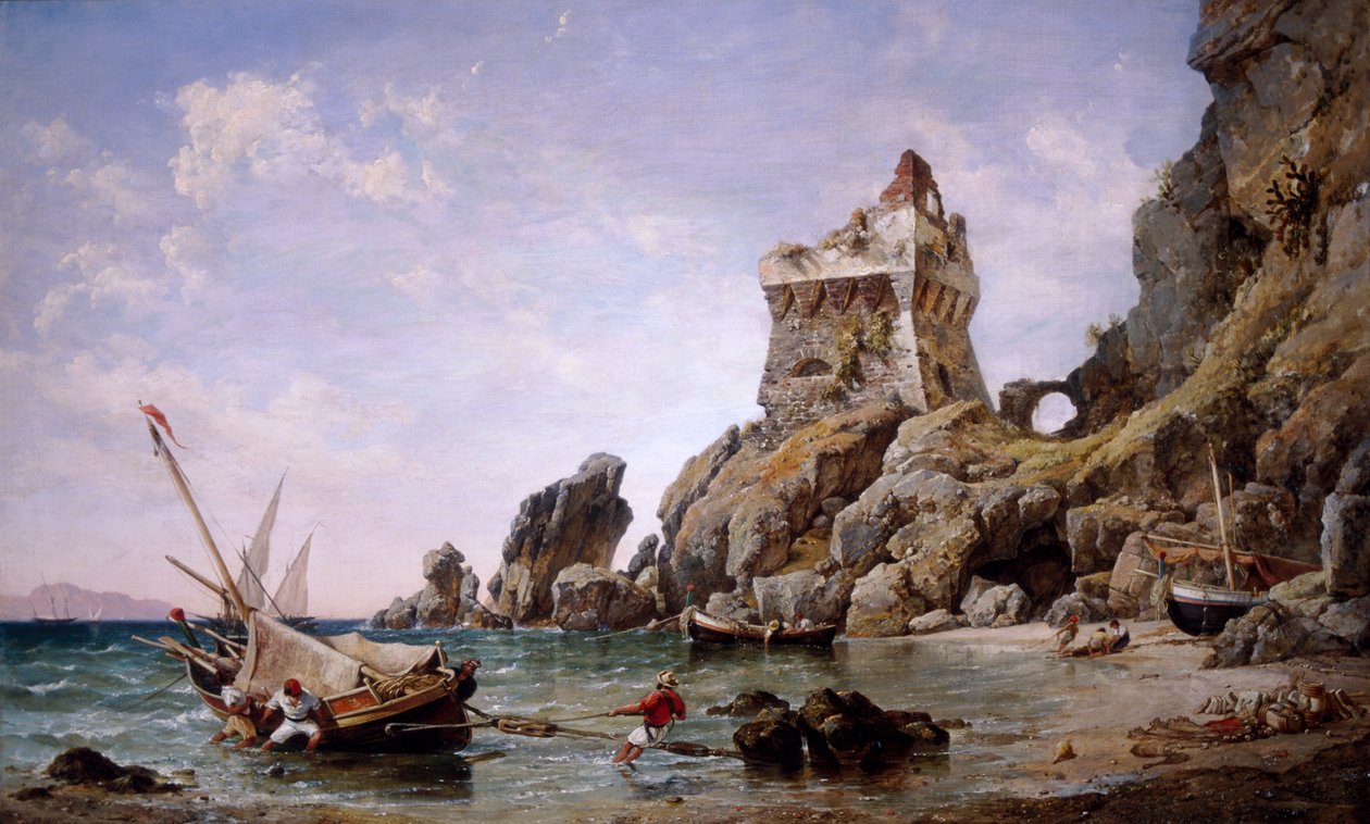 Salerno, Italien, 1849. af Edward William Cooke