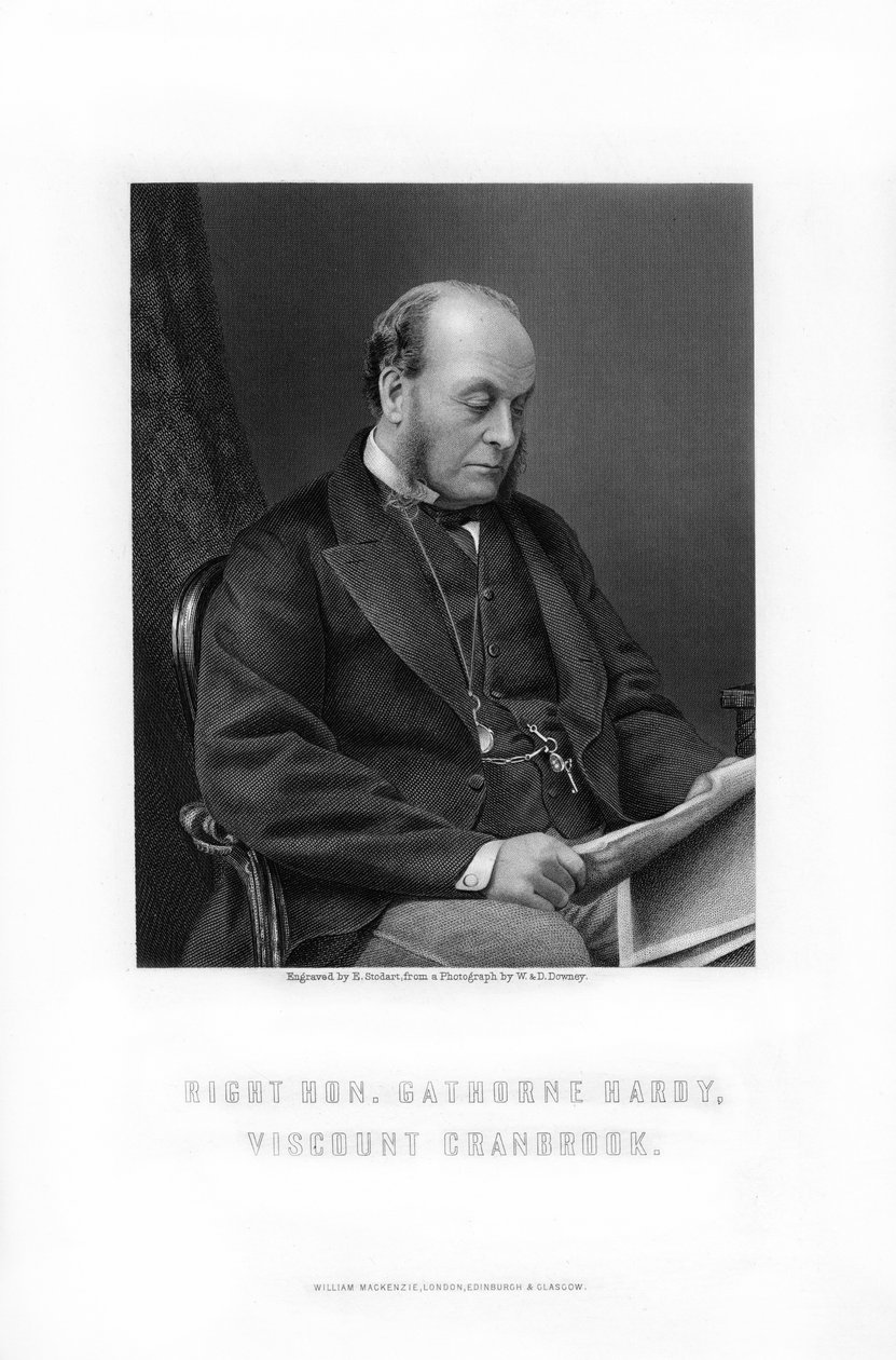Gathorne Gathorne-Hardy, 1. jarl af Cranbrook, engelsk politiker, 1881. af Edward William Stodart