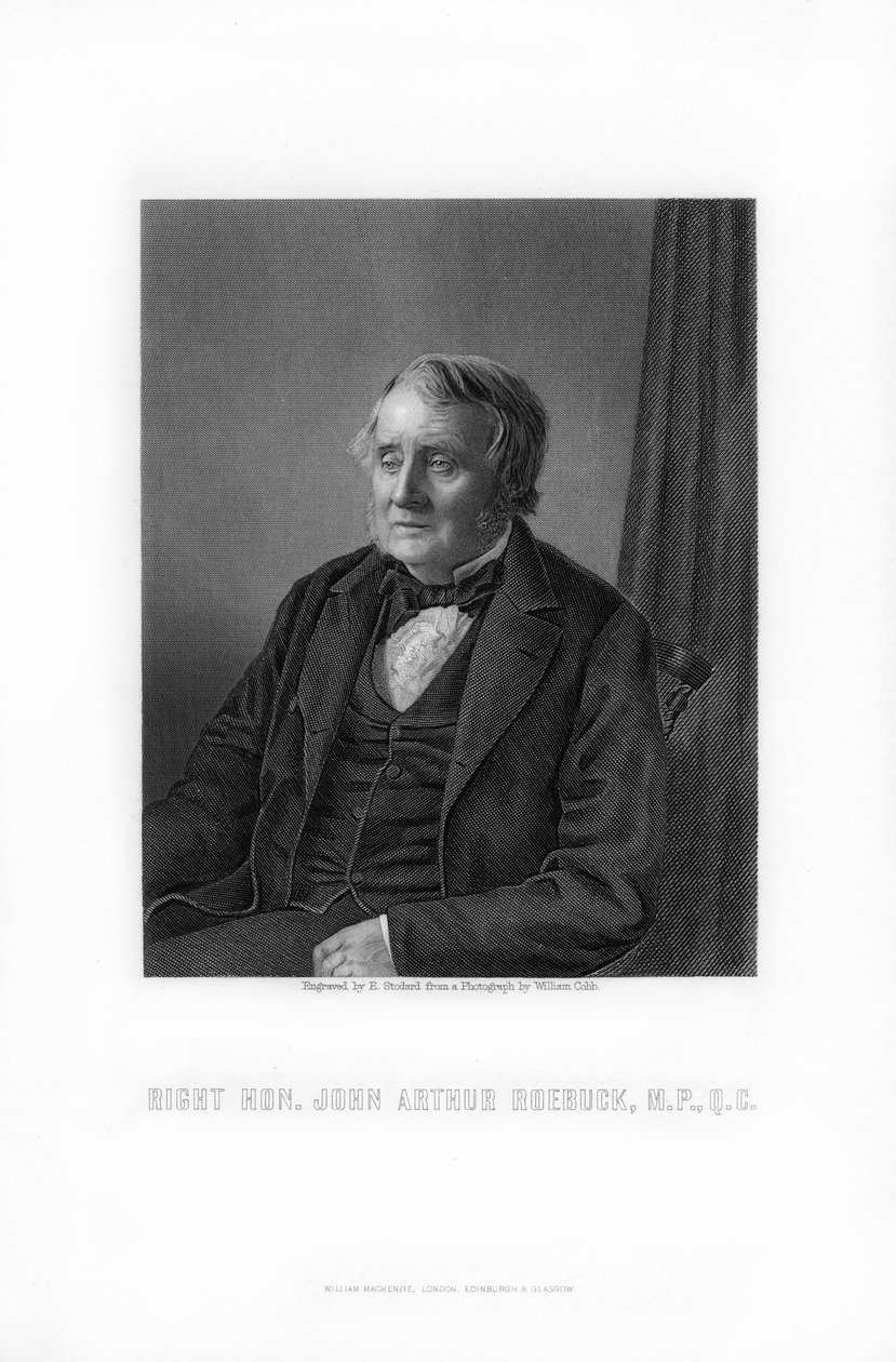John Arthur Roebuck, britisk politiker, 1881. af Edward William Stodart